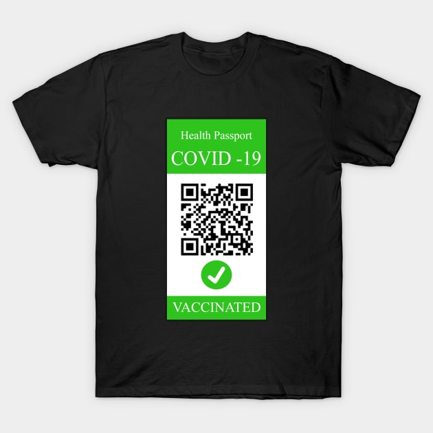 Covid passport T-Shirt by valentinahramov